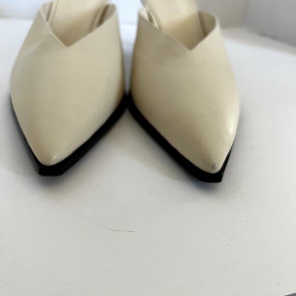 Mercedes Castillo Noriko Leather Mules Sz US 8 EU 38 - Picture 3 of 8